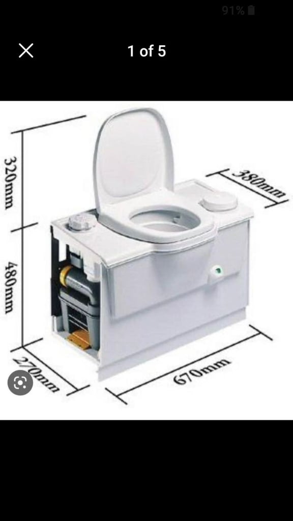 THETFORD PORTA POTTI cassette toilet for camper caravan motorhome boat.