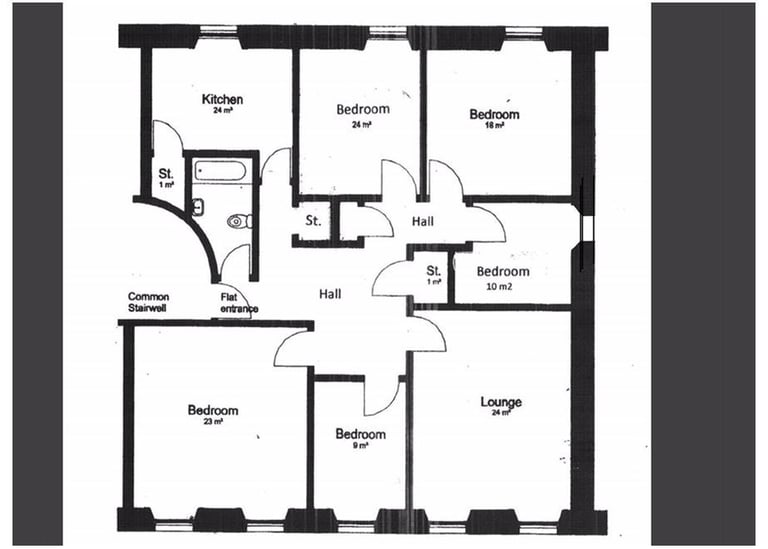 Beautiful, 4 bedroom, 5 person, 1st floor, HMO flat in Newington – available NOW 
