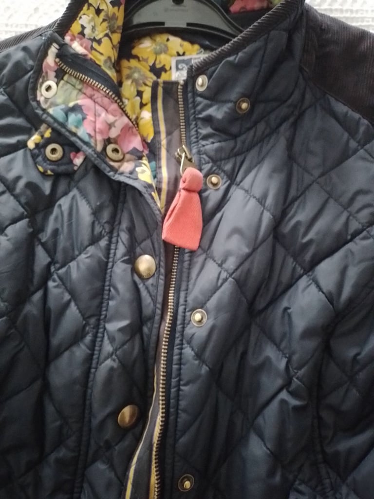 JOULES NAVY QUILTED SHORT JACKET