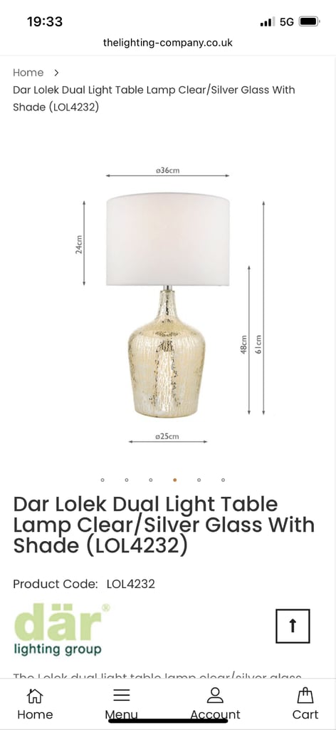 Dar dual light lamp