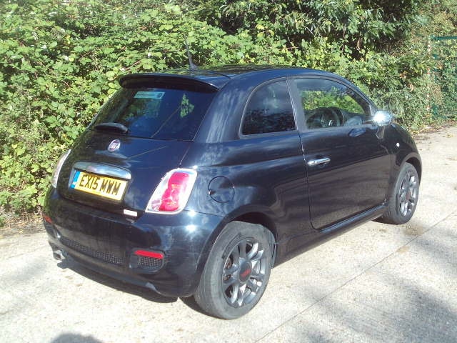 2015 Fiat 500 1.2 S 3dr Black 54k Miles Years MOT Warranty HATCHBACK Petrol Manual