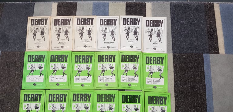 Derby Co programmes (24) 1970-71