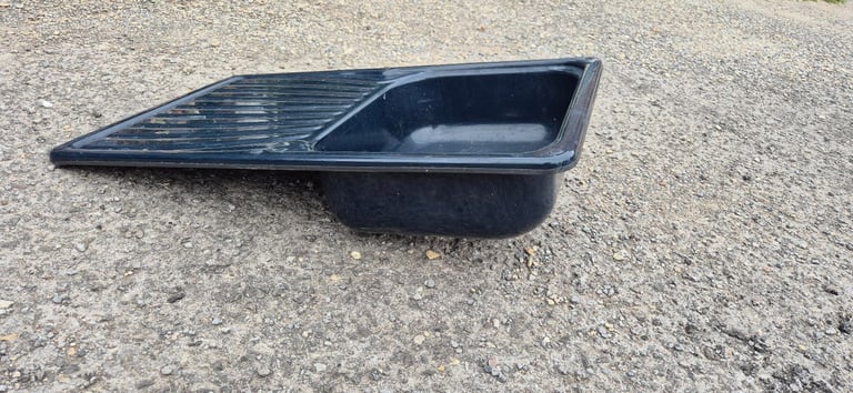 Sink with drainer for caravan, camper or motorhome boat.
