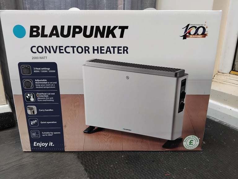 BLAUPUNKT 2000WATT CONVECTOR HEATER BRAND NEW .