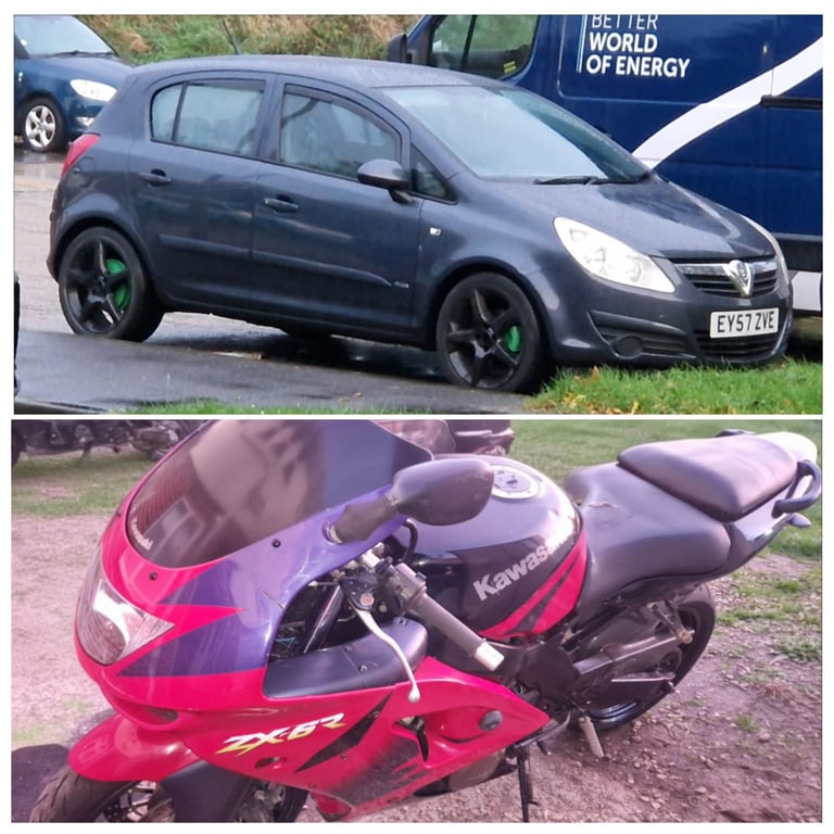 2 for 1 corsa automatic and zx6r