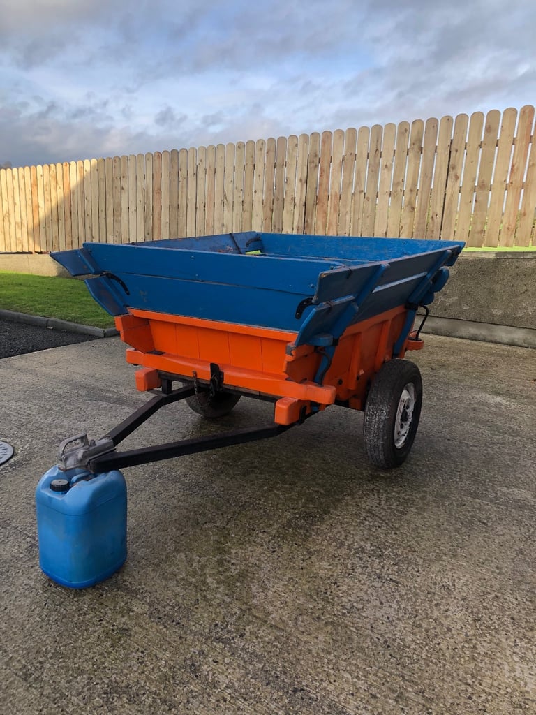 image for Vintage tractor tipping cart