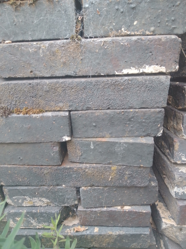 Reclaimed Victorian Staffordshire Blue paving bricks 
