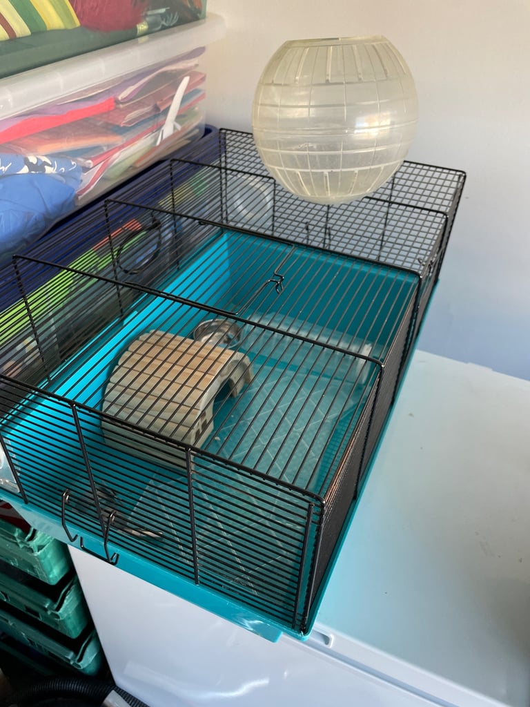 Hamster or small rodent cage and accessories 