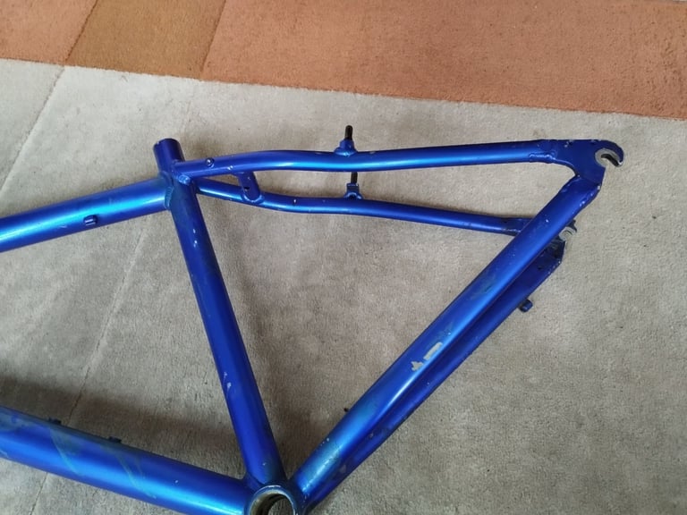 Alloy Mountain Bike Frame, And Suspension Forks.