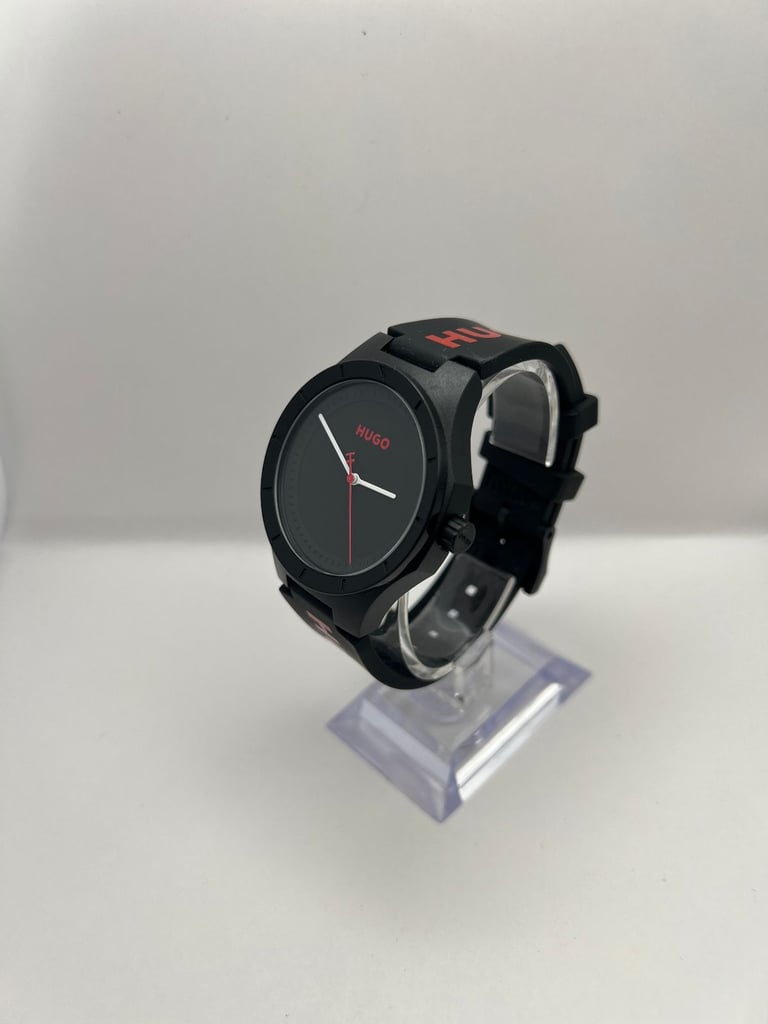 Hugo Boss 1530343 LIT Series Quartz Watch – 42mm Black Dial, Mint Condition