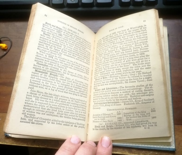 Ince's Outlines Of History Original Edition 1877 Henry Ince