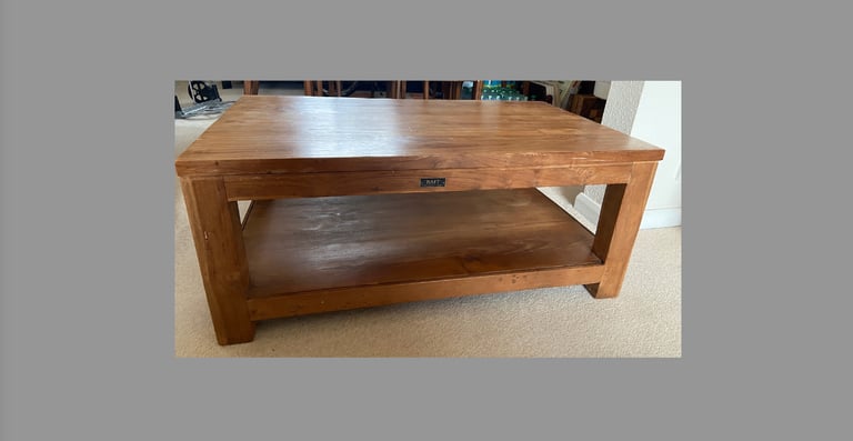 Cube Coffee Table, Reclaimed Teak, made by RAFT