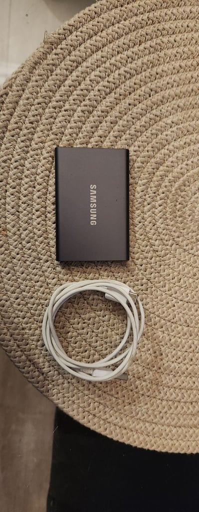 image for Samsung T7 1TB Portable External SSD - Titan Grey