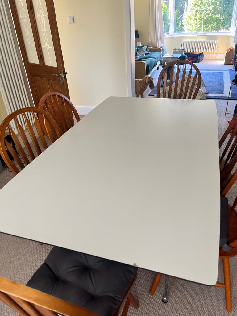 image for White dining table