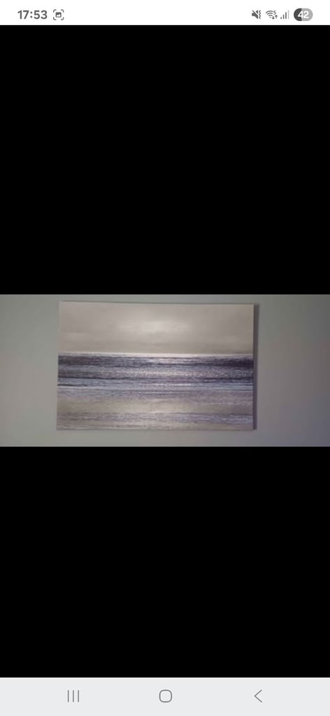 Sliver Seascale wrapped canvas print