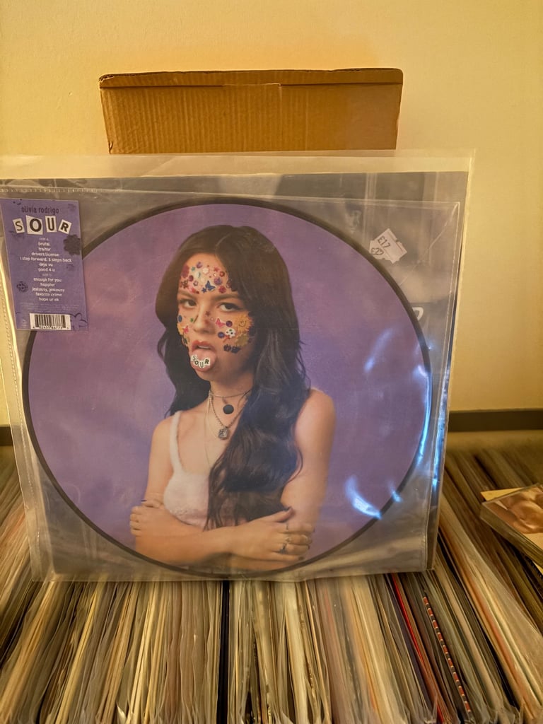 image for Olivia Rodrigo Sour picture disc LE purple New Vinyl lp 