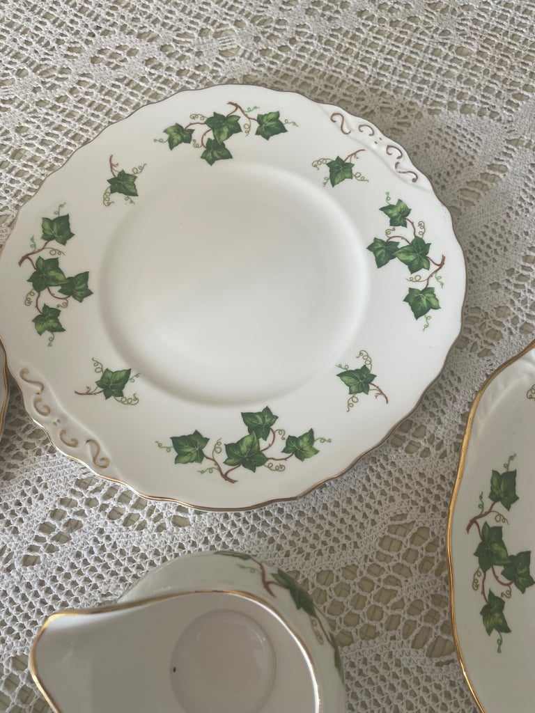 Vintage Colclough Bone China Ivy Tea Set
