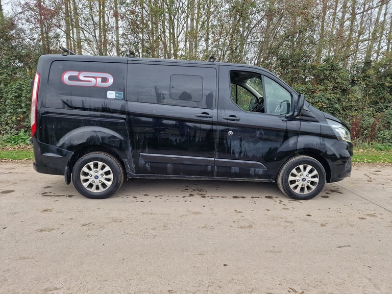 2019 Ford Transit Custom Black 6 Seat Crew Cab  LTD Top Spec Spares &amp; Repairs