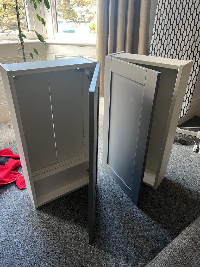 image for 2x IKEA ENHET WALL CABINETS