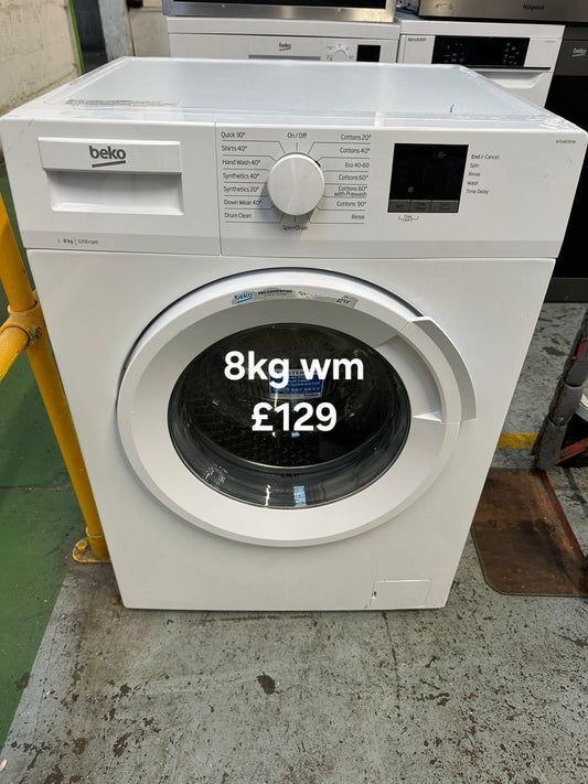 image for Beko 8kg washing machine 🌟 Free Delivery 🌟 120 Days Warranty 🌟 