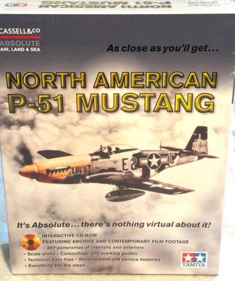 image for North American P-51 Mustang Gift Boxed Cassell & Co Tamiya – Brand New & Sealed