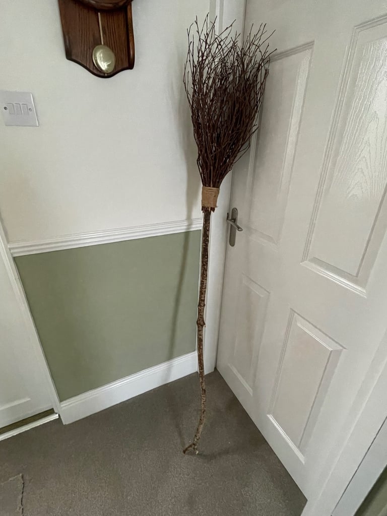 Halloween. Witches Broom 