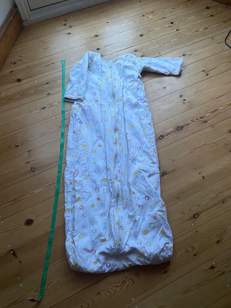 100% cotton sleeping bag / sleeping sack, removable arms, extra warm - 18 months - 4 years