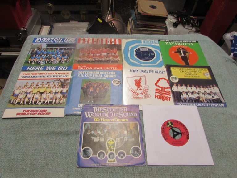 image for Football Songs on 7 ins Vinyl x 10