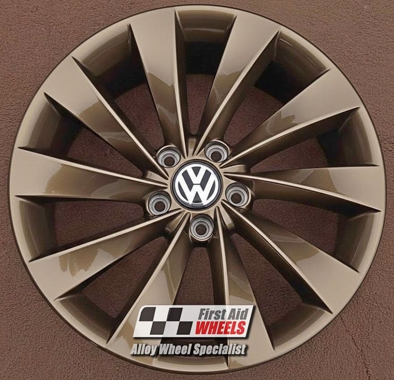 R128BR Swap VW SCIROCCO PASSAT CC 4x 18'' GENUINE INTERLAGOS BRONZE ALLOY WHEELS
