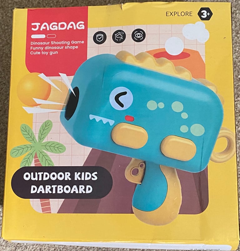 image for Darts game with gun firing balls and board