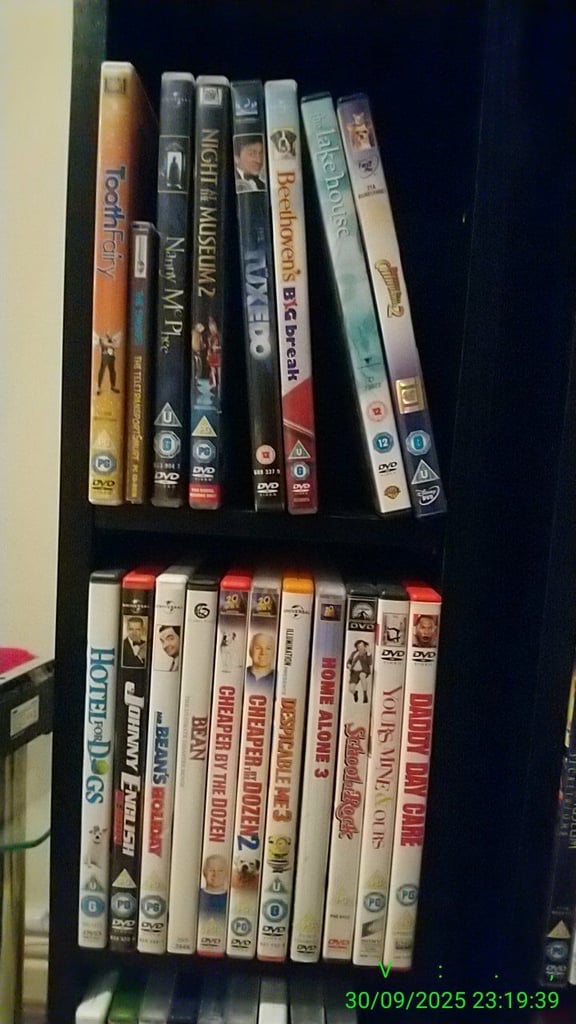 image for Lots of children's DVDs. And 4 storage shelves. Cheap, to go.