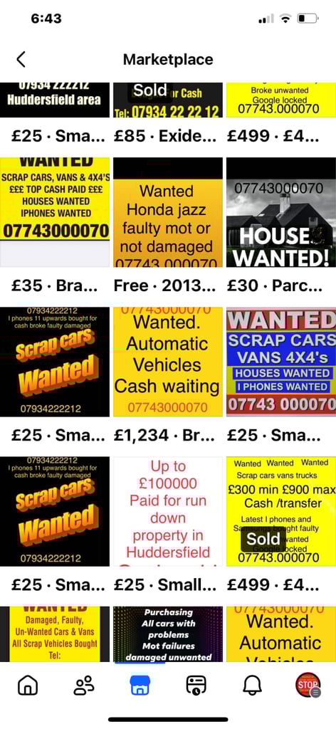Huddersfield scrap.  Vehicle buyer always 