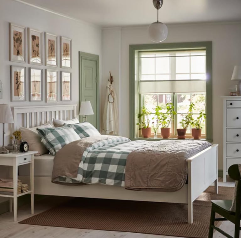image for Double bed with mattress for £140(we can deliver)