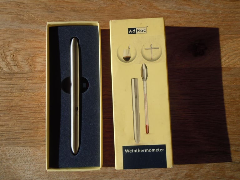 image for Beautiful New Old Stock and beautiful object for wine collectors. Wine Thermometer