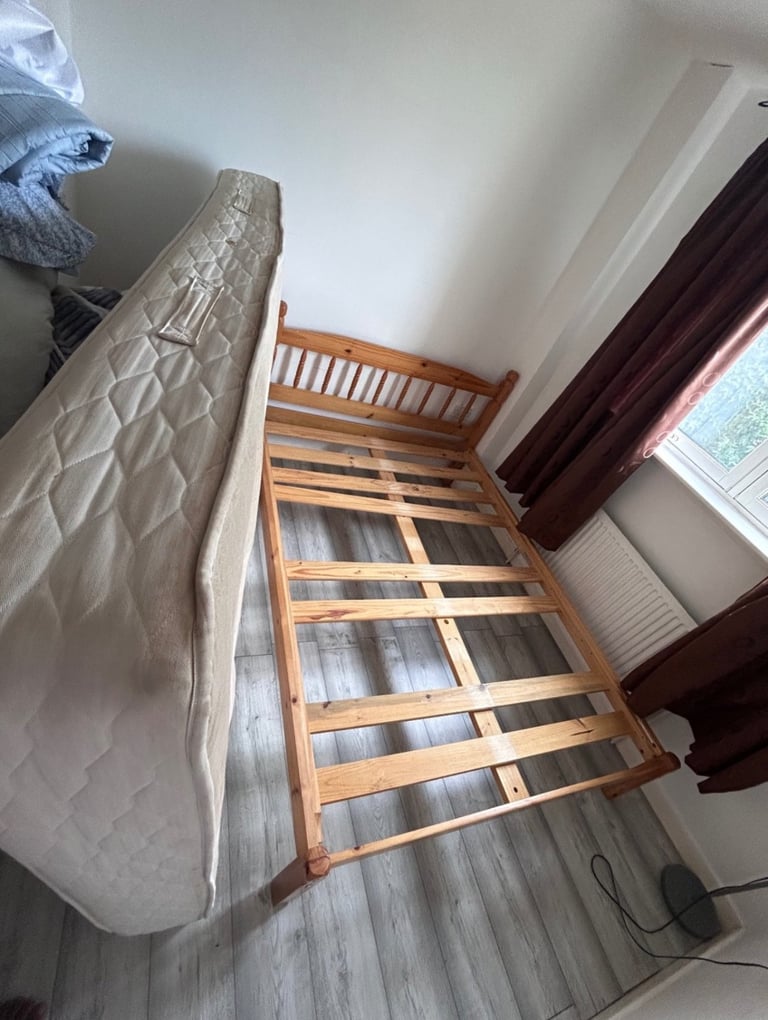 Solid Wooden Double Bed