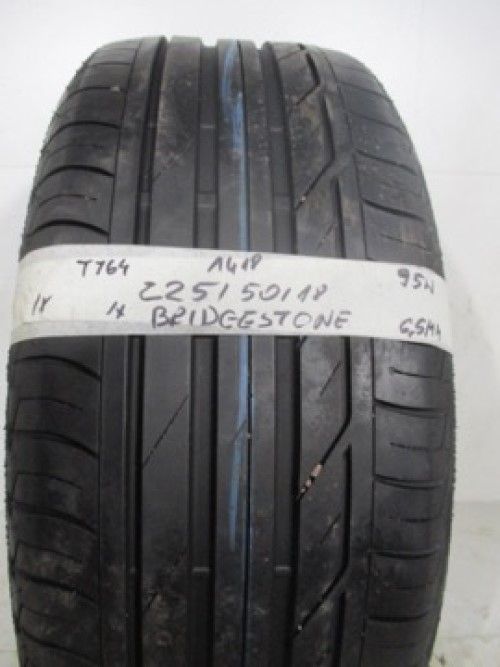 T764 1X 225/50/18 95W  BRIDGESTONE TURANZA T001 1X6.5MMTREAD