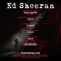 Sheeran tickets x2 Dublin -ed