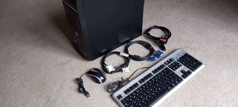 image for HP Pavilion i5 desktop pc with keyboard and mouse etc