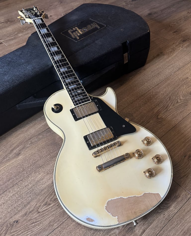 1986 Gibson Les Paul Custom Alpine White - Heavily aged - Trades