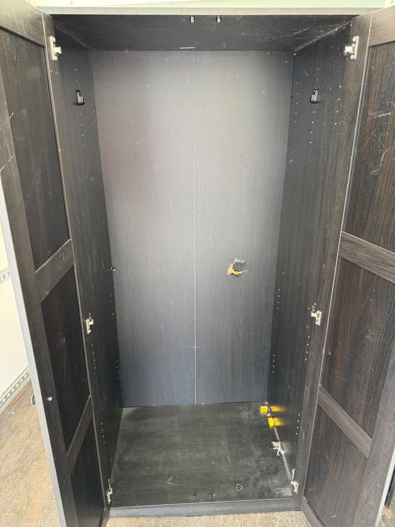 Ikea black wardrobe 