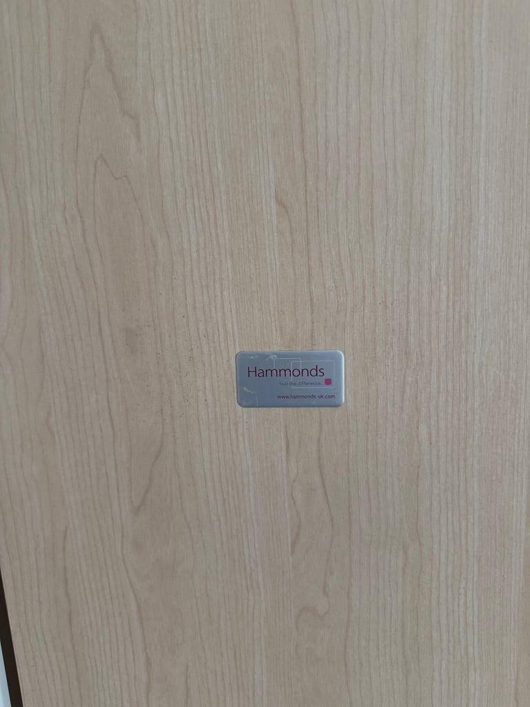 3x Hammonds White Wardrobe Doors H 193.5cm W 44cm