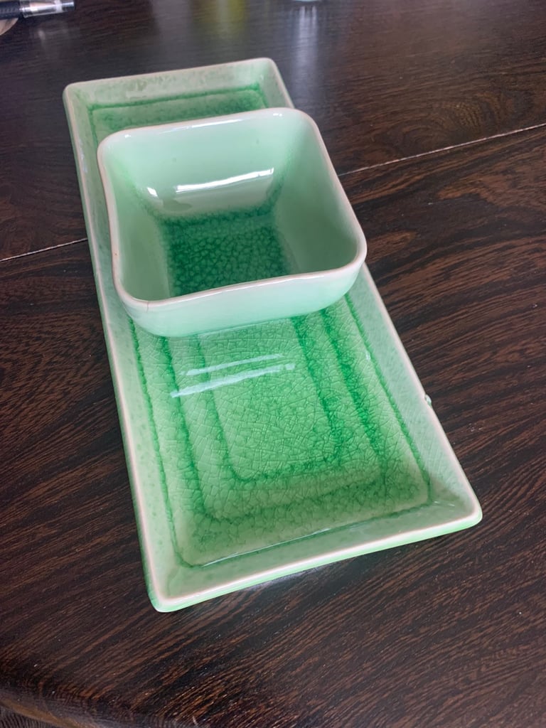 SIA handmade ceramic bowl and tray