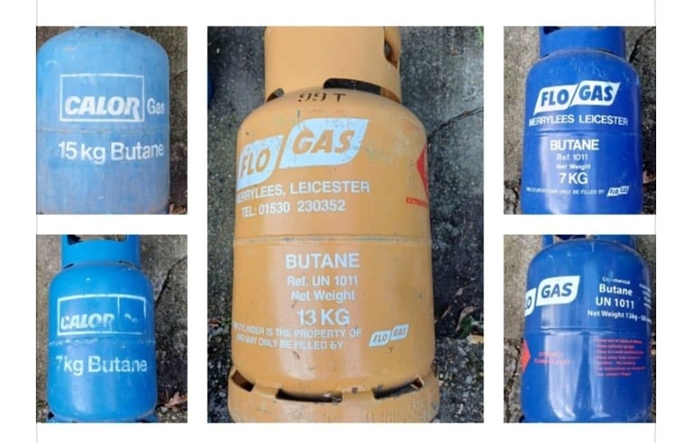 image for Flogas Calor Gas Butane Propane Bottles 15kg 13kg 7kg Cylinders Camping Caravan