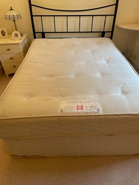 image for Double bed and mattress