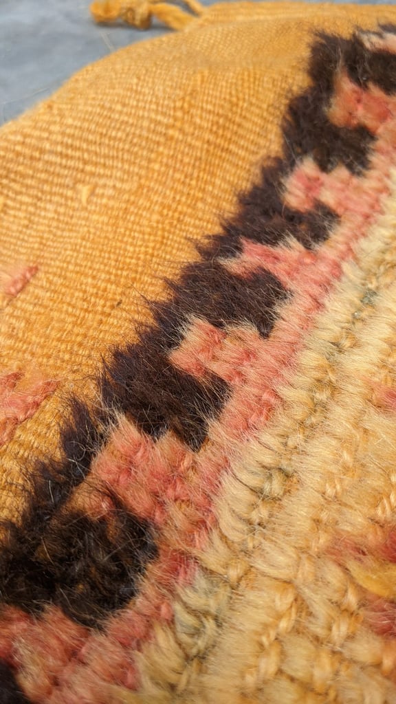 silky wool vintage rug 250 x 125 cm