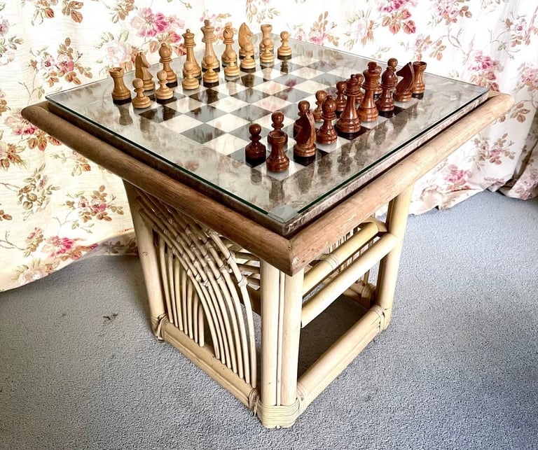 Italian Marble Chess Table
