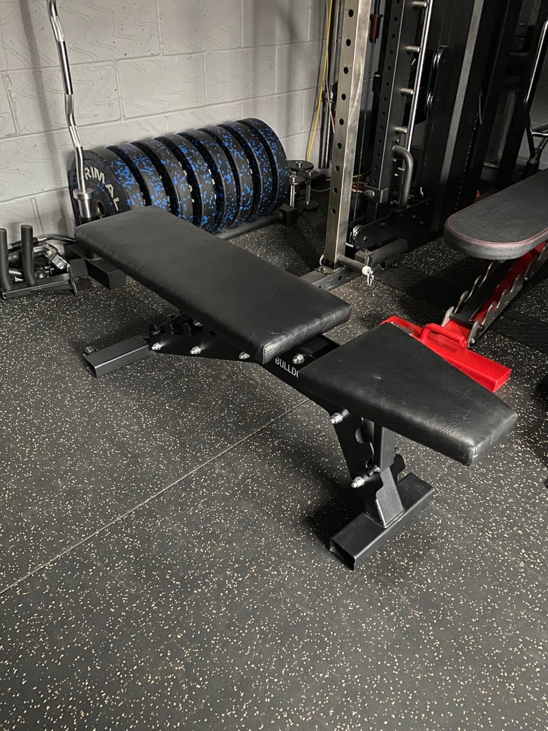 Bulldog Gear commercial heavy duty adjustable weight bench.