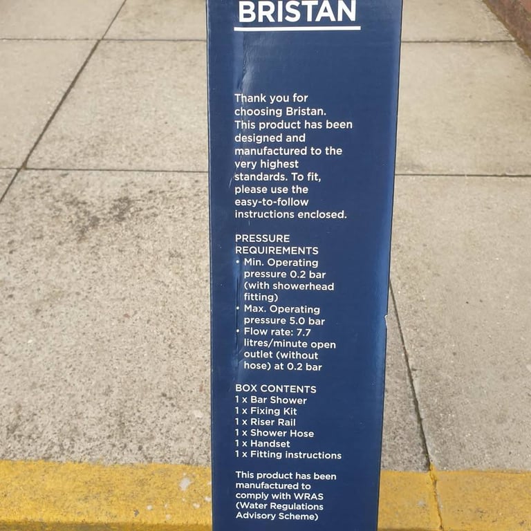 New Bristan Frenzy Bar Mixer Shower Head Thermostatic Chrome Exposed Cool Touch Bar Kit Set Taps