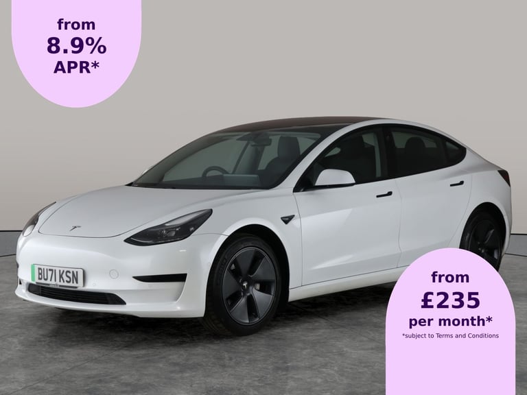 2021 Tesla Model 3 Standard Range Plus Saloon 4dr Electric Auto RWD (241 bhp) - AUTO PARK - LE Sa...