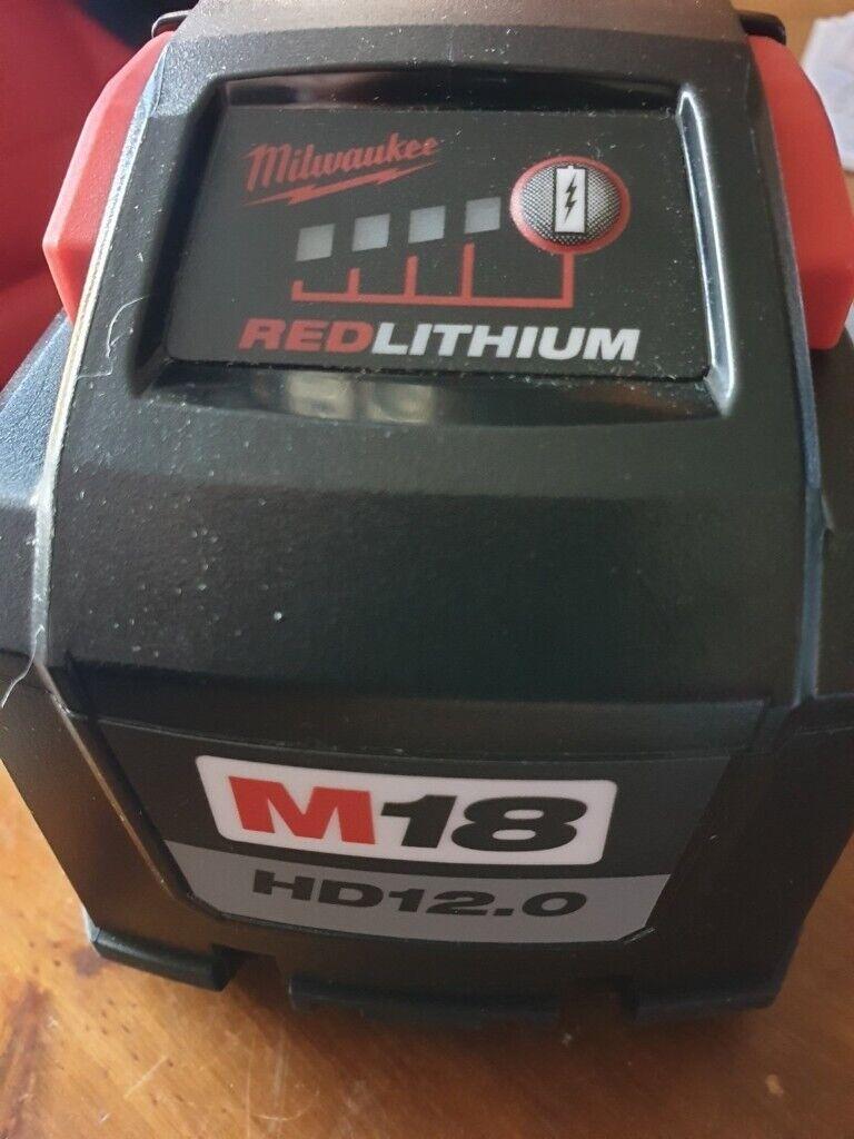 Milwaukee M18HB12 18v M18 12.0Ah Li-ion REDLITHIUM-ION High Output Bat
